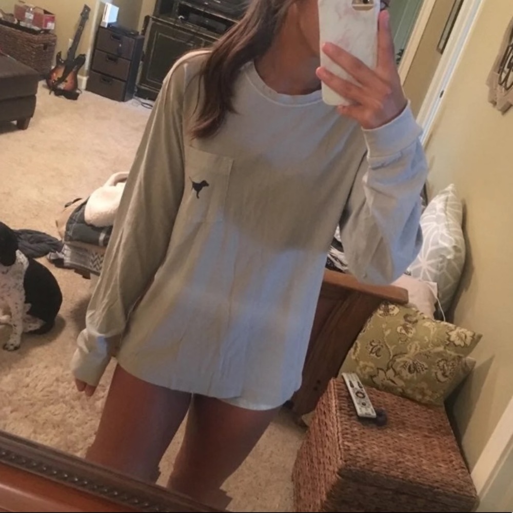PINK grey long sleeve